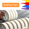 1~10X 50M WHITE MASKING TAPE INDOOR OUTDOOR DIY PAINTING DECORATING EASY TEAR