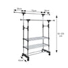 Clothes Rail Rack Garment Dress Hanging Display Stand Shoe Rack Storage Shelf