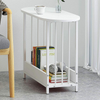 Small End Table Oval Side Table for Small Spaces Sofa Side Table for Living Room