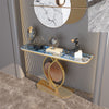 Large Marble Top Console Table Art Sofa Hallway Side Entryway Table Retro Style