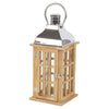 Wooden Lantern Candle Holder Tealight Summer Patio Decoration Outdoor Indoors