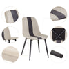 Mondeer Dining Room Sets Dining Table and 4/6 Upholstered Chairs with Metal Legs