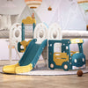 5IN1 Kids Toddler Swing & Slide Climber Set Baby Bus Driving Ball Game Play Toy