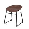 Set of 2 High-Grade Bar Stools Upholstered PU Leather Counter Barstool with Back