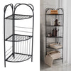 3/5-Tier Metal Corner Shelf Storage Rack Organiser Ladder Display Bookshelf Home