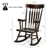 Outdoor Rocking Chair Wooden Porch Rocker High Back Chair Seat Garden Patio