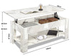 High Gloss Coffee Table With Storage Lift Top Up Wooden Living Room Furniture UK