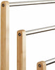 Free Standing Wooden Towel Rail Bathroom Storage Holder Cloth Hanging Stand Rack