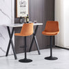 2x Bar Stools Kitchen Breakfast Chairs Gas Lift Swivel Faux Leather Velvet Chair