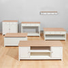 Wooden TV Units Table Sideboard Wall Rack Beige TV Stand Living Room
