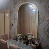 Large Arch Vintage Mirror Wall Mounted Table Top Metal Frame Bathroom Bedroom UK