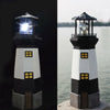 SOLAR POWERED LIGHTHOUSE ROTATING LED GARDEN LIGHT HOUSE DECORATION ORNAMENT