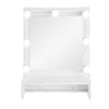 Mirrored Bathroom Cabinet LED White 1/2/3 Doors Mounted Cupboard Wall Mounted