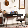 Wooden Computer Desk PC Laptop Table Writing Study Workstation with 2 Drawers