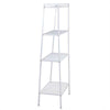 White Ladder Shelf 4Tier Storage Shelving Unit Standing Plant Display Metal Rack