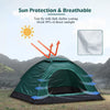 Camping Tents 2 Man Family Tent Fishing Hiking Outdoor Waterproof with Floor