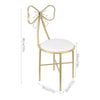 2PCS Dressing Makeup Stool Bedroom Backrest Princess Chair Seat for Girls Ladies