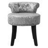 Ice Velvet Vanity Stool for Dressing Table Bedroom Upholstered Makeup Desk Chair