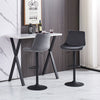 2x Breakfast Bar Stools Velvet Swivel Gas Lift Chairs Kitchen Pub Cafe Barstools