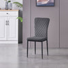 New Set of 4/6 Dining Chairs Padded Seat High back Metal Legs Home Furniture