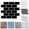 3D WATERPROOF WALLPAPER BATHROOM KITCHEN MOSAIC TILE WALL STICKER SELF-ADHESIVE