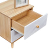 2White Drawers Storage Wood Bedside Cabinet Nightstand Small Side Table Bedroom