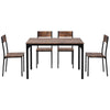 4 Seater Kitchen Dining Table and Chairs Space Saving Furniture Set Furniture