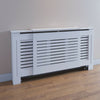 Radiator Cover Adjustable White Painted MDF Wood Heating Cover Home Decor