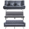 Upholstered 3 Seater Small Sofa Bed Settee Couch Recliner Sofabed Sleeper Beds