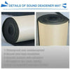 6mm Car Sound Hot Deadener Mat Noise Proof Bonnet Insulation Deadening Cotton UK