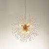 LED Ceiling Light Firework Pendant Vintage Lampshade Chandelier Crystal Droplets