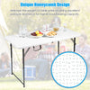 Portable Folding BBQ Camping Table Adjustable Dining Table Garden Party Picnic