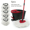 6pcs Easy Wring Clean Turbo Microfibre Replacement Refill Mop Head for Vileda UK