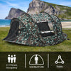 3-4 Man Pop up Camping Tent Hiking Outdoor Tent 2 window 2 door floor Waterproof