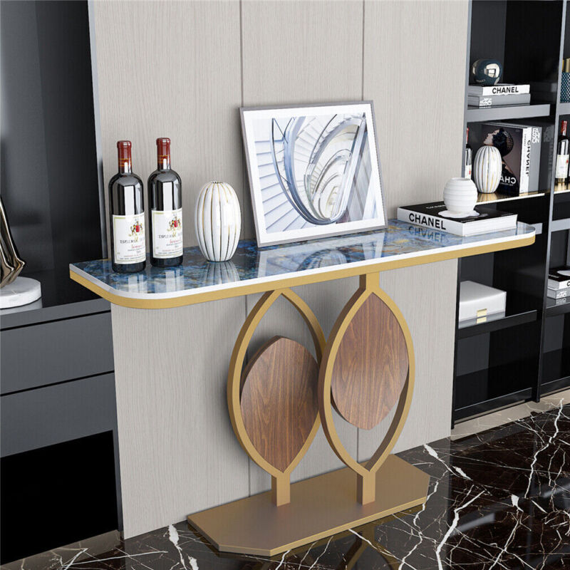 Large Slim Marble Console Table Hallway Foyer Wall Side Table Window S ...
