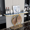 Large Slim Marble Console Table Hallway Foyer Wall Side Table Window Sill Table