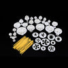 11 SET 47 PC CAKE DECORATING SUGARCRAFT FONDANT ICING PLUNGER CUTTER TOOL KIT