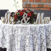 Wooden Standing Silver Mr and Mrs Letters SignTable Wedding Decorations UK