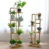 Tall Bamboo Wood Plant Stand Corner Plant Shelf Plant Table Display Railing Yard