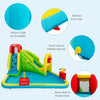 Inflatable Water Bounce Castle Kids Jump & Slide Bouncer Playhouse W/ Basketball