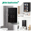 Louvered Bathroom Wall Cabinet Wall Mounted Storage Organizer Adjustable Shelves