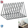 10 Sections Metal Magazine File Holder Paper Book Desk Storage Boxes Home Office