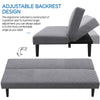 Grey 2-3 Seater Sofa Bed Recliner Leaning Sleeper Beds Couch Settee Upholstered