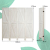 4 Panel Room Divider Wooden Screen Wall Folding Room Partition Separator Privacy