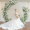 Extra Large 2.2m Tall Wedding Arch Double Pole Metal Moongate Backdrop Stand DIY