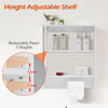 Mirrored Bathroom Cabinet LED White 1/2/3 Doors Mounted Cupboard Wall Mounted