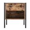 Industrial Rustic Wood Coffee Table Storage Display Shelf Console Table TV Stand