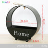 Wall Shelf Rack Storage Metal Iron Craft Round Industrial Style Home Decor Black