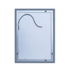 500x700mm LED Illuminated Cloakroom Mirrors Anti-fog Simple Single Touch Wall