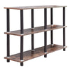 3 Tier 120CM Wood Bookcase Storage Shelving Unit Display Stand Shelf Office Home